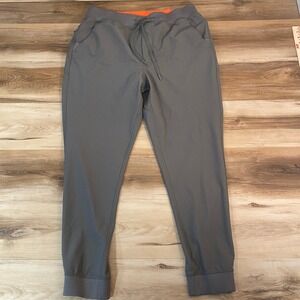 Birddogs Mens XXL Gray Lined Joggers Athletic Pants Drawstring Olive Orange